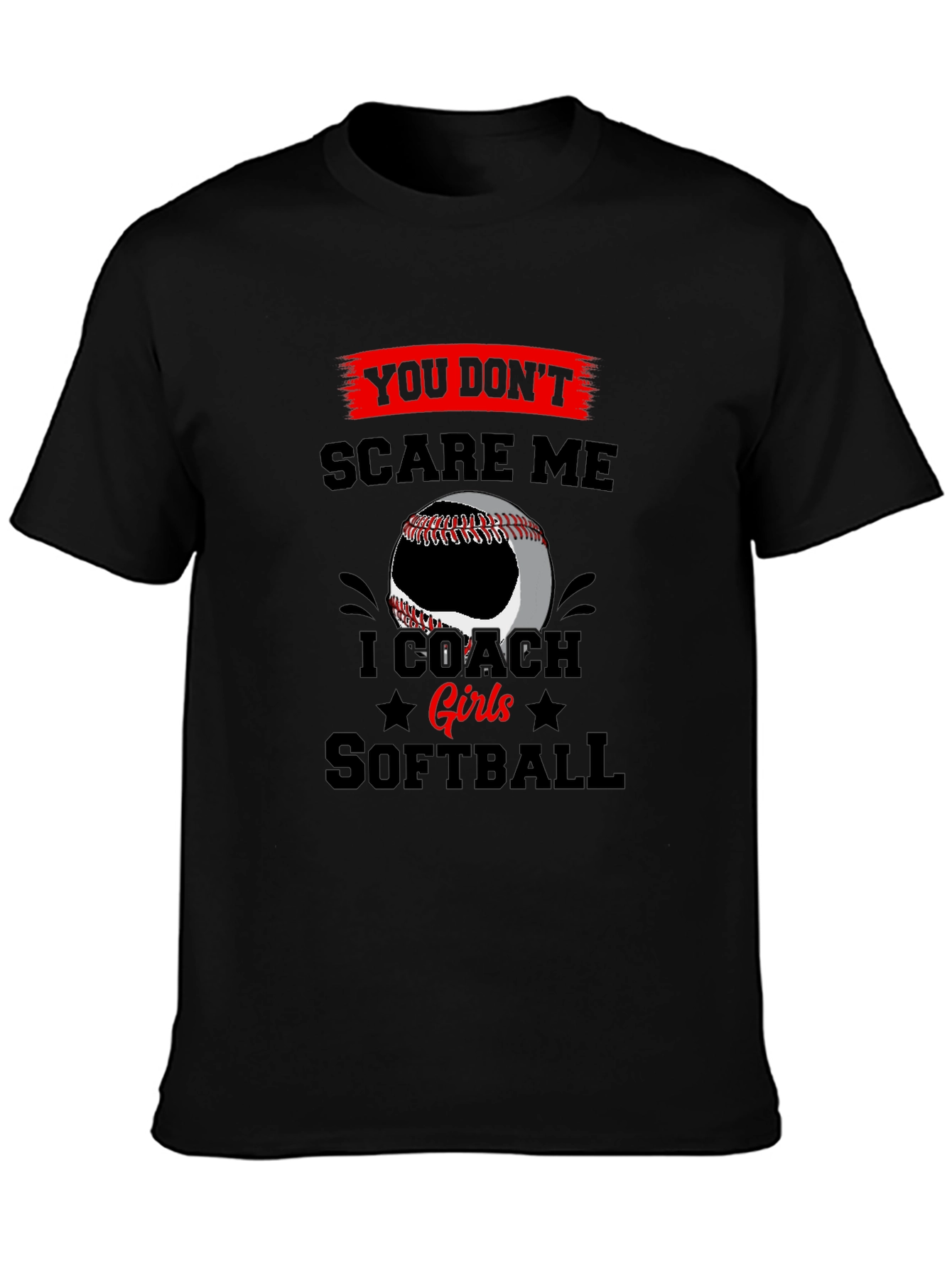 I Coach Girls Softball T-Shirt