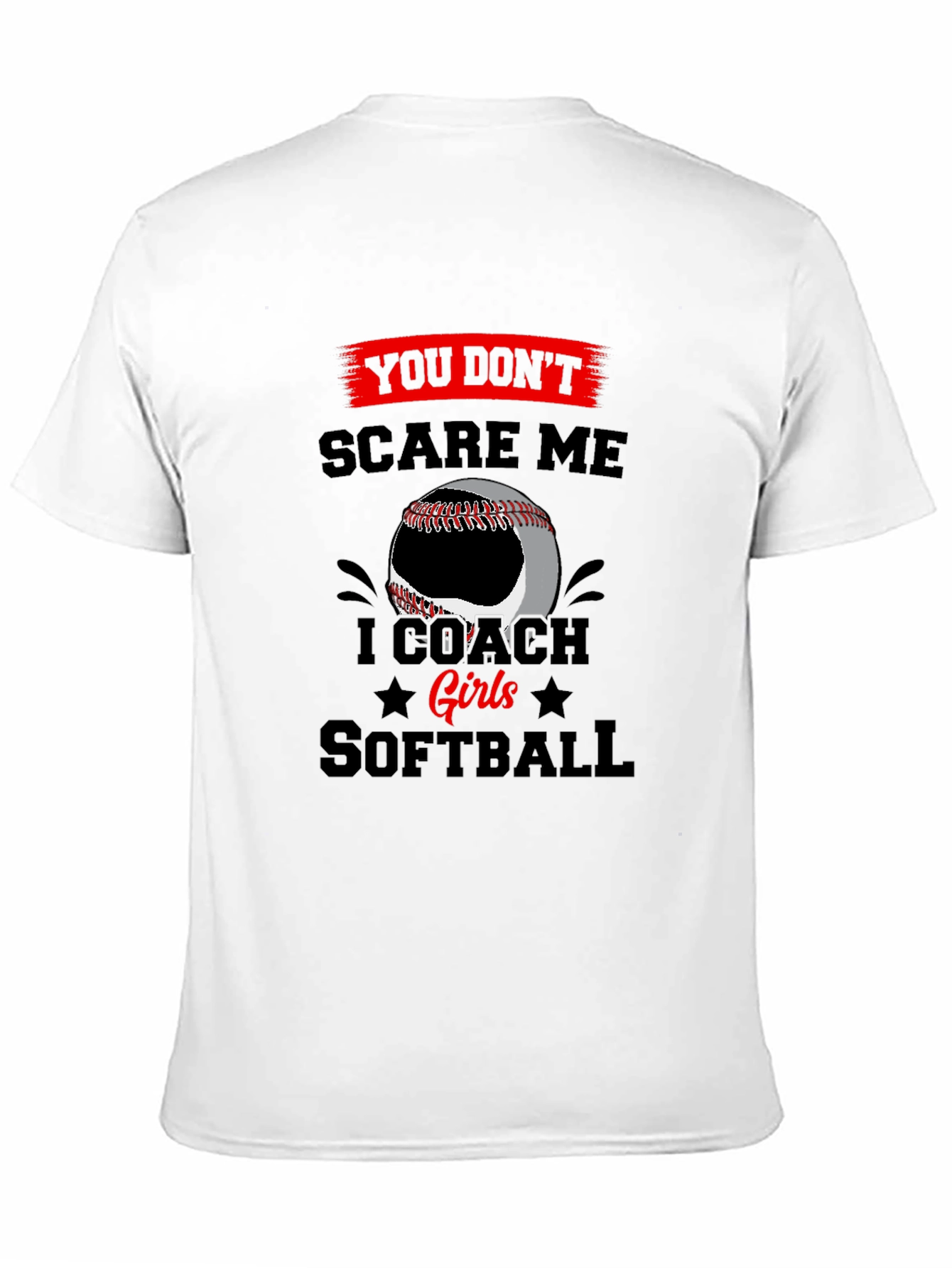 I Coach Girls Softball T-Shirt
