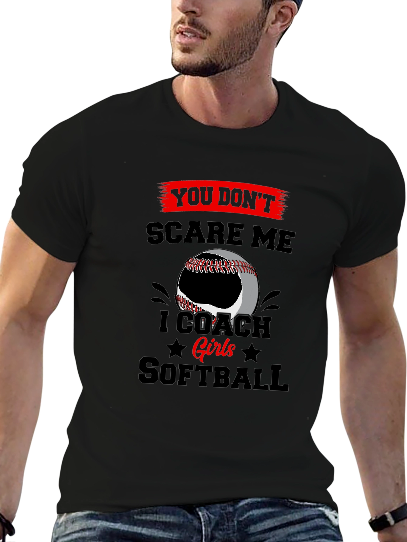 I Coach Girls Softball T-Shirt
