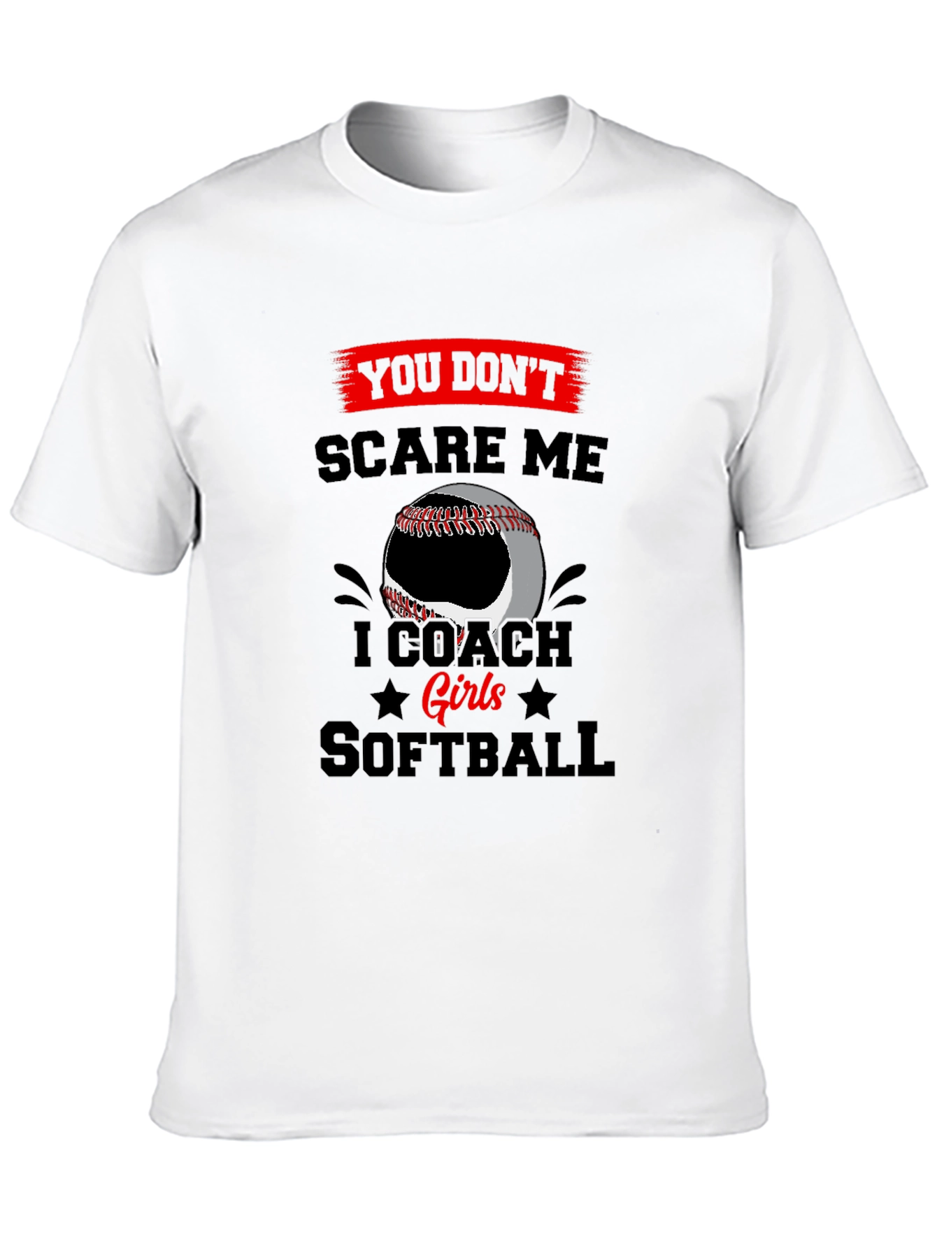 I Coach Girls Softball T-Shirt