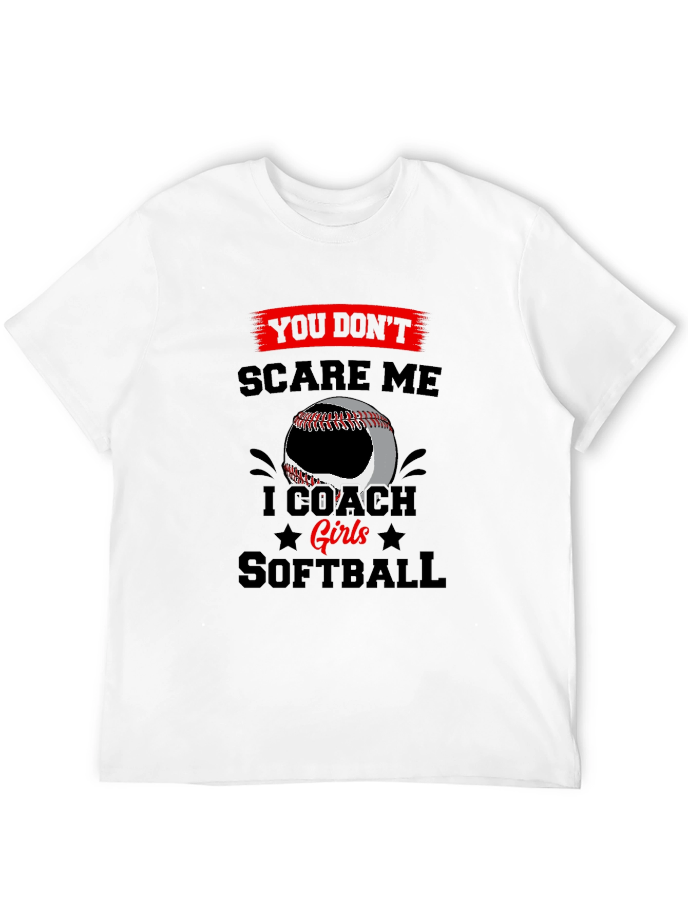I Coach Girls Softball T-Shirt