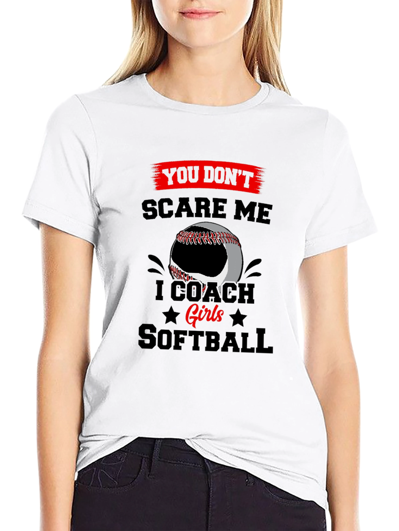 I Coach Girls Softball T-Shirt