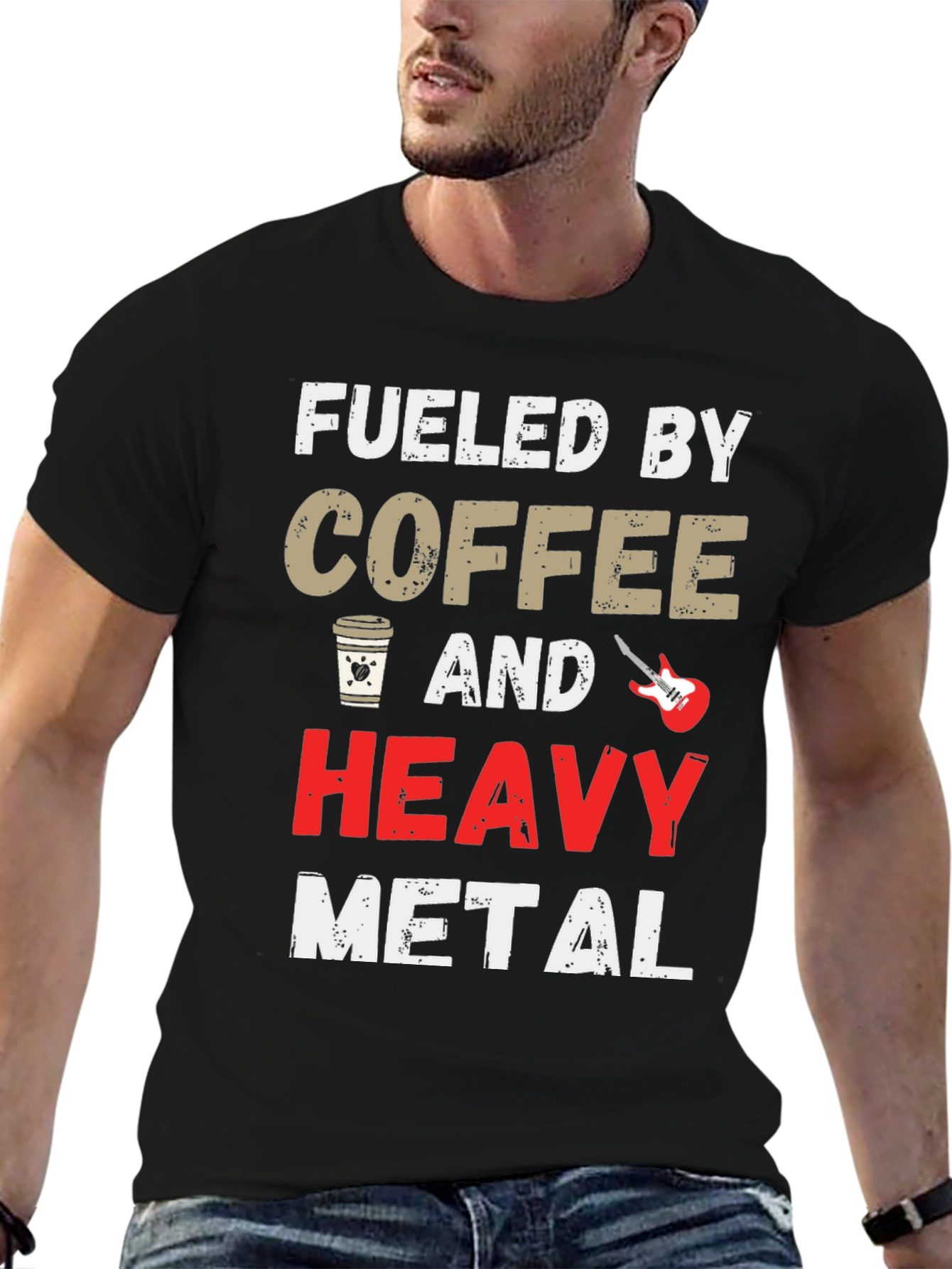 Fueled by Coffee and Heavy Metal T-Shirt