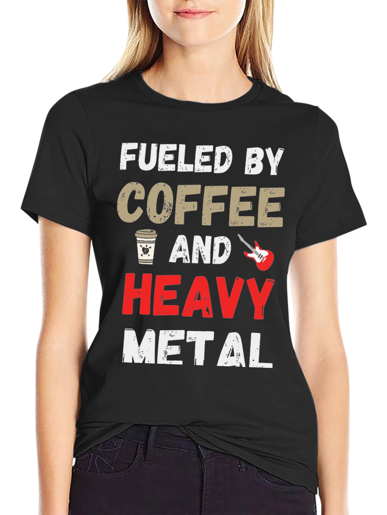 Fueled by Coffee and Heavy Metal T-Shirt