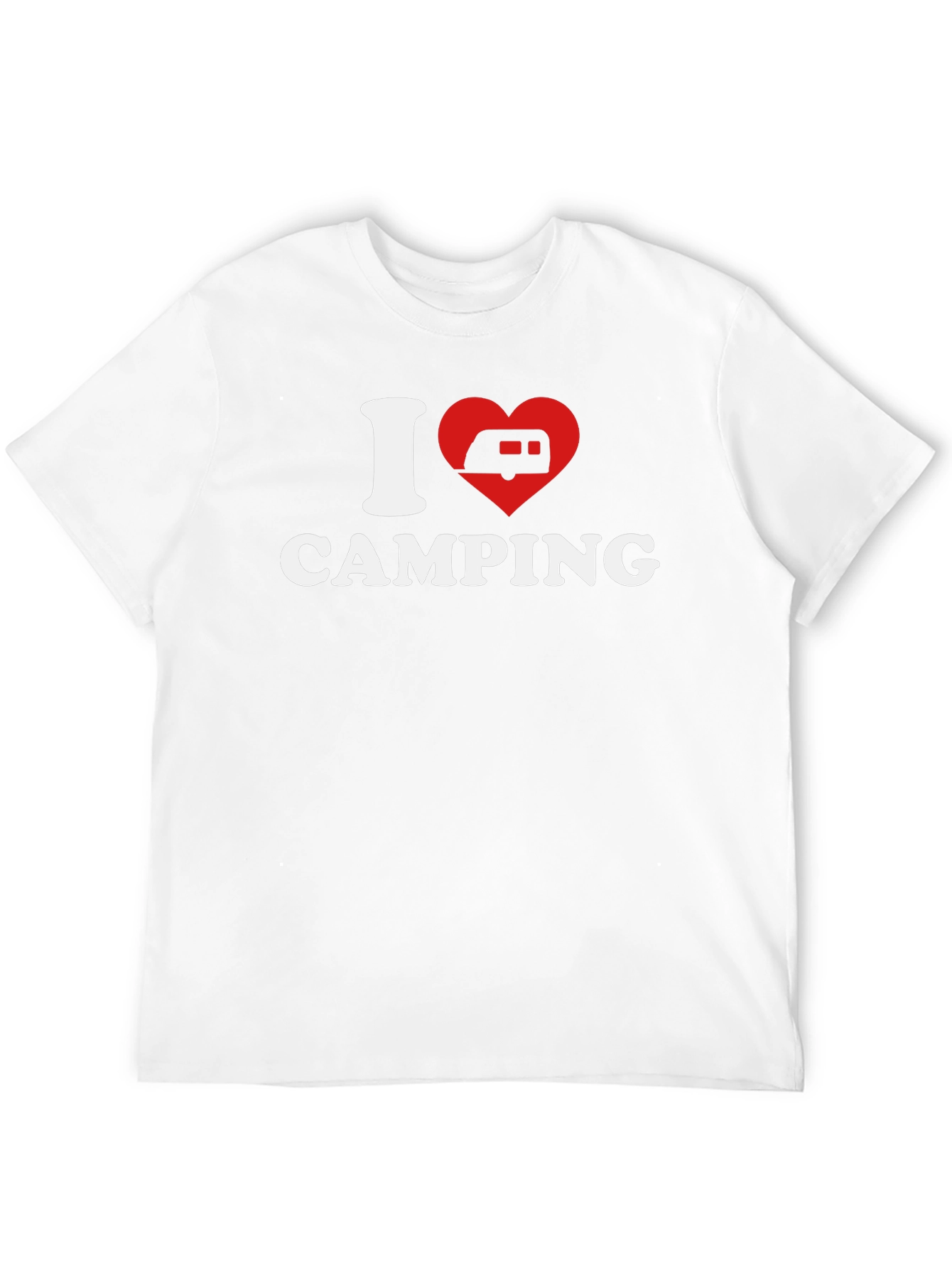 I Heart Camping Black T-Shirt