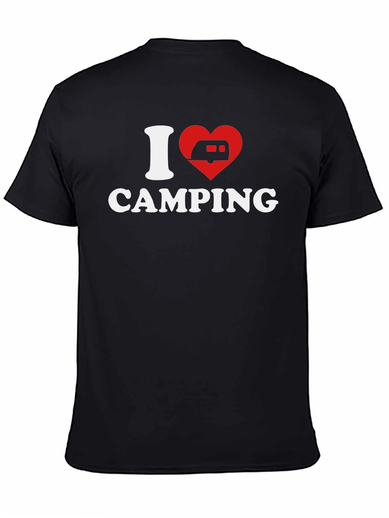 I Heart Camping Black T-Shirt