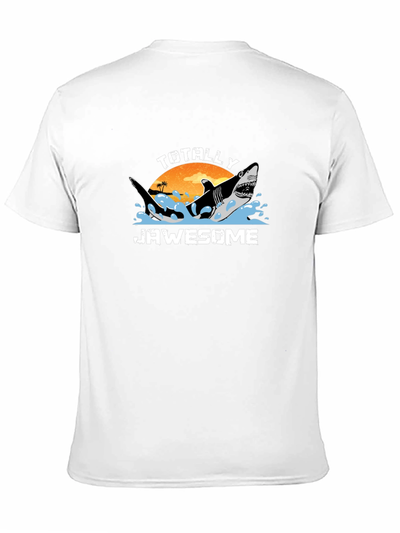 Totally Jawsome Shark Graphic Black T-Shirt