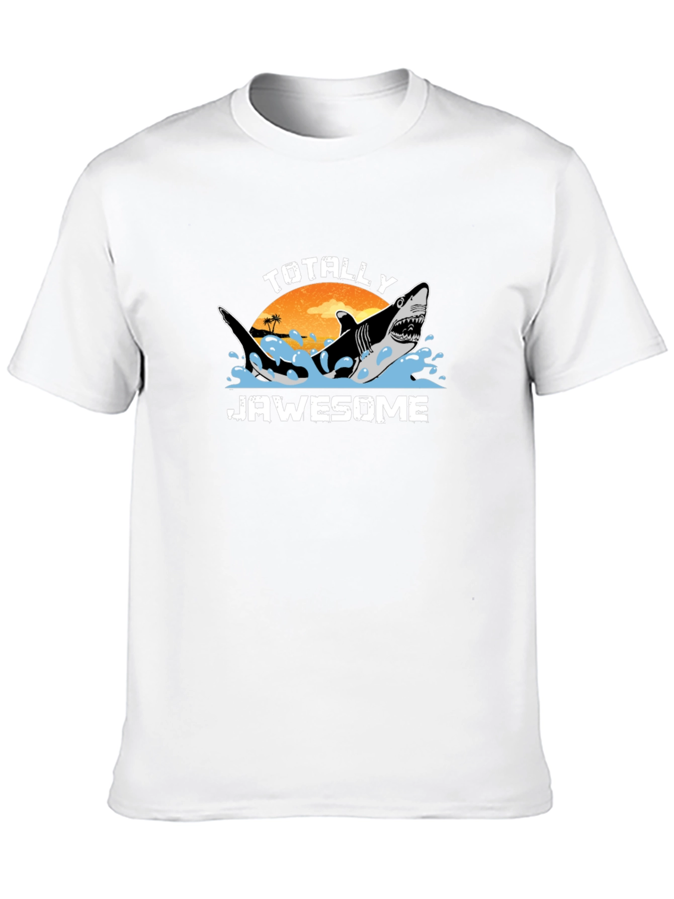 Totally Jawsome Shark Graphic Black T-Shirt