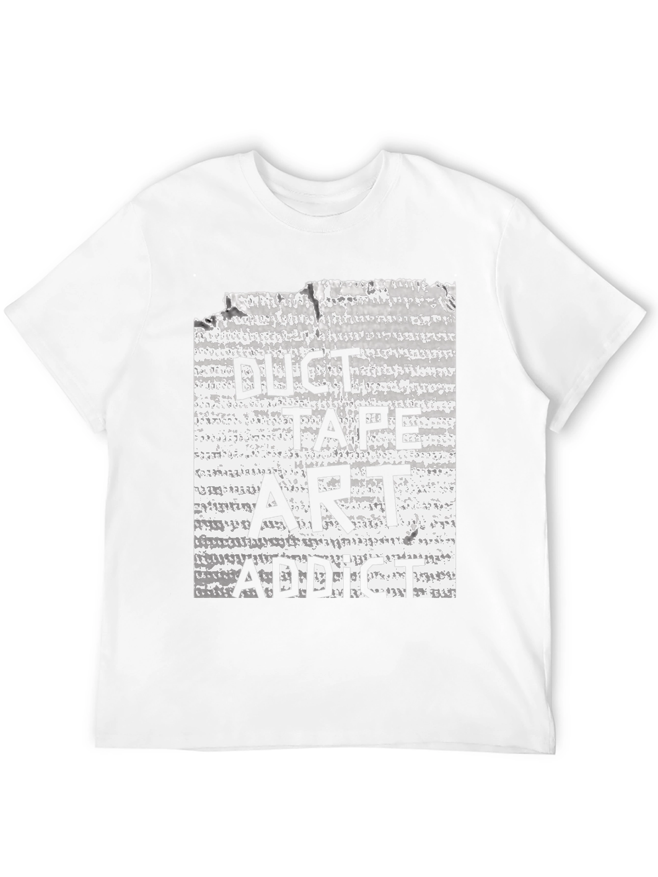 Duct Tape Art Addict Black T-Shirt