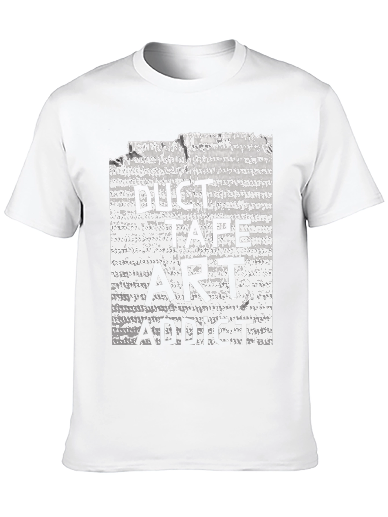 Duct Tape Art Addict Black T-Shirt
