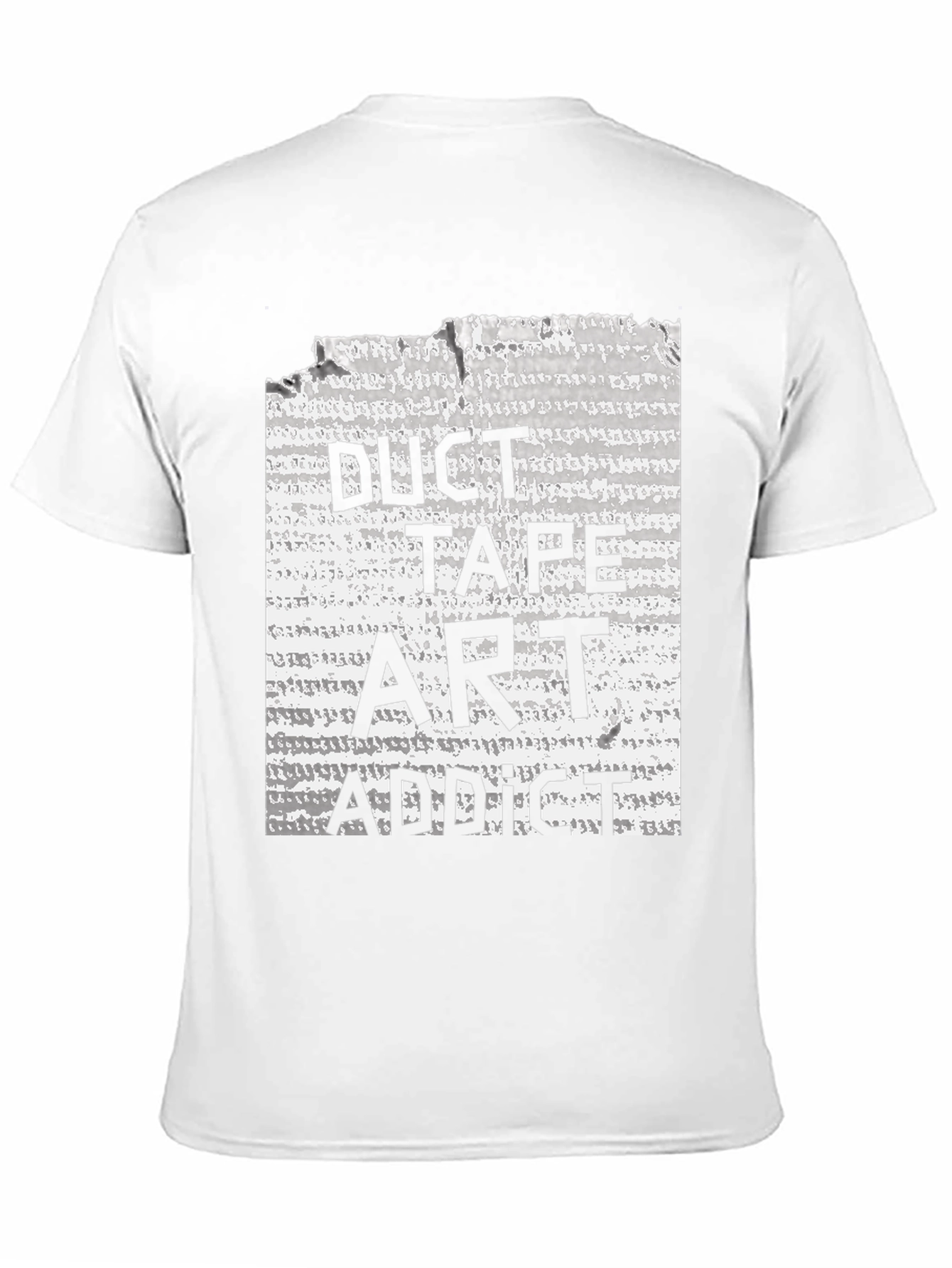 Duct Tape Art Addict Black T-Shirt
