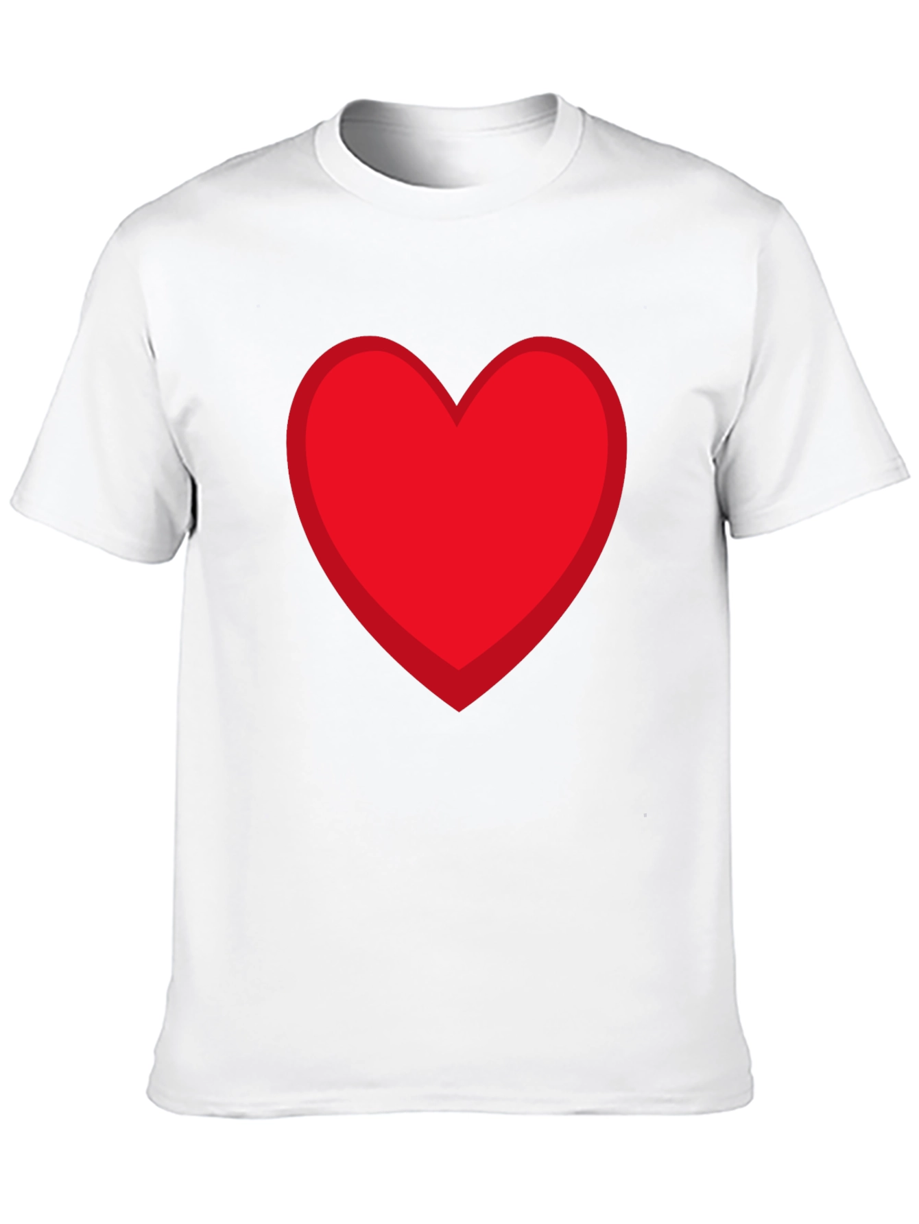 Red Heart Graphic Black T-Shirt