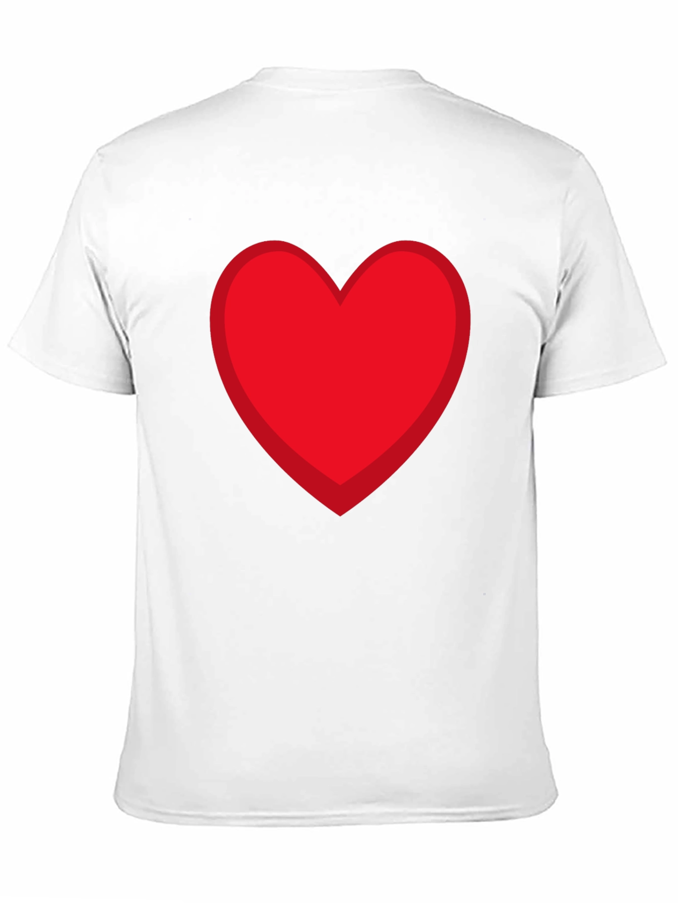 Red Heart Graphic Black T-Shirt