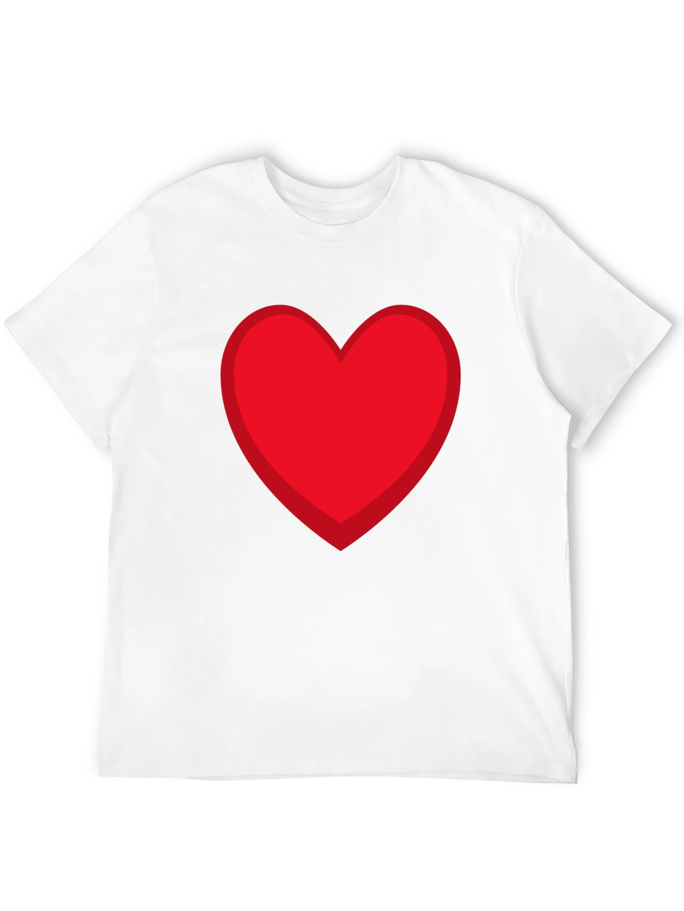Red Heart Graphic Black T-Shirt