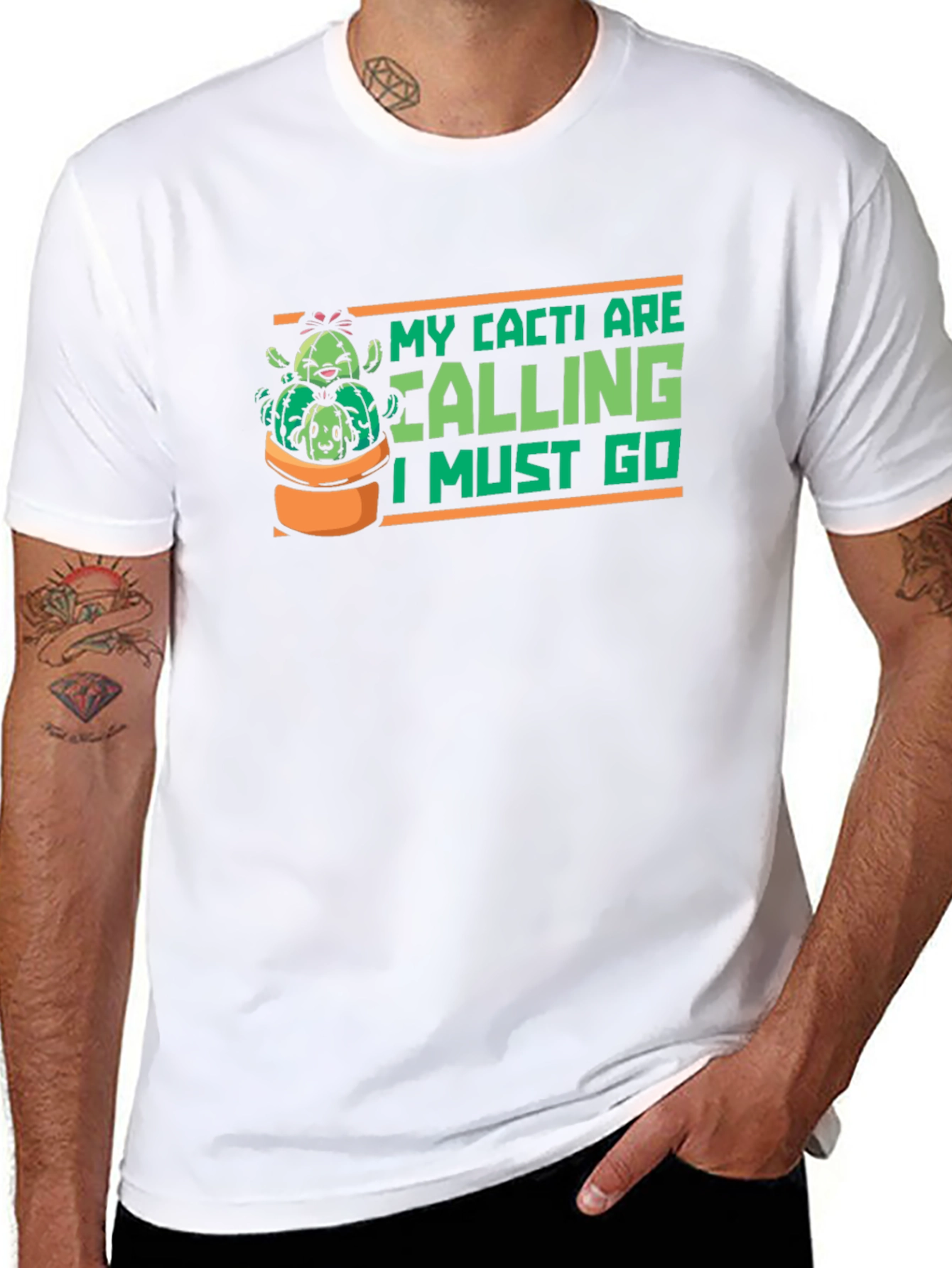 Cacti Calling Graphic T-Shirt