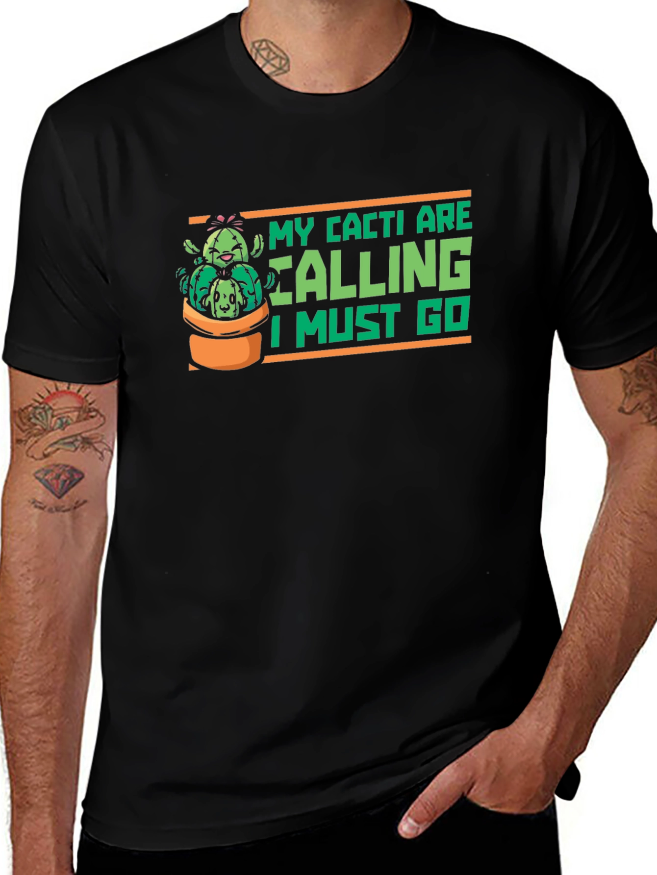 Cacti Calling Graphic T-Shirt