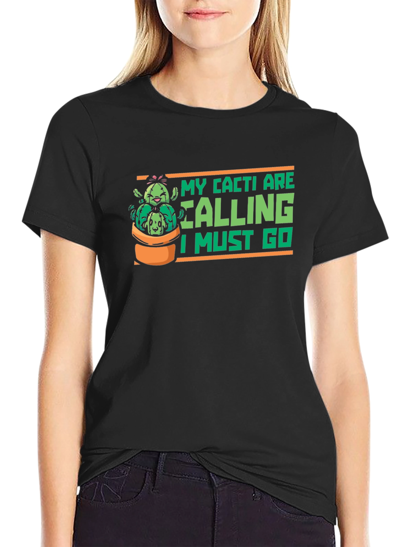 Cacti Calling Graphic T-Shirt