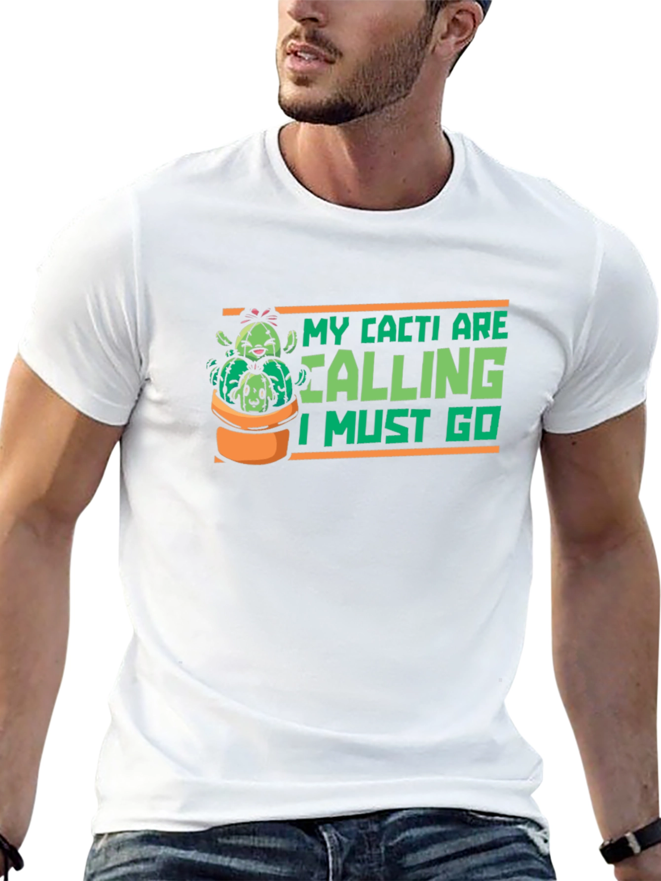 Cacti Calling Graphic T-Shirt