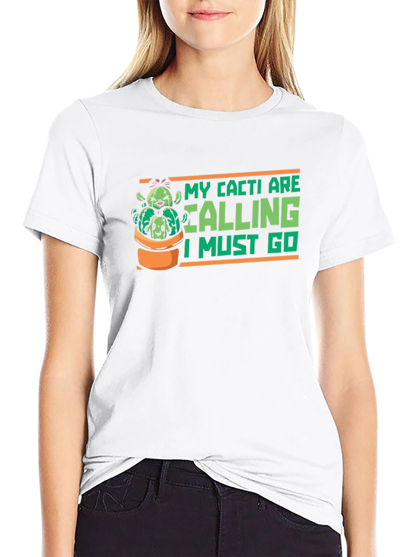 Cacti Calling Graphic T-Shirt