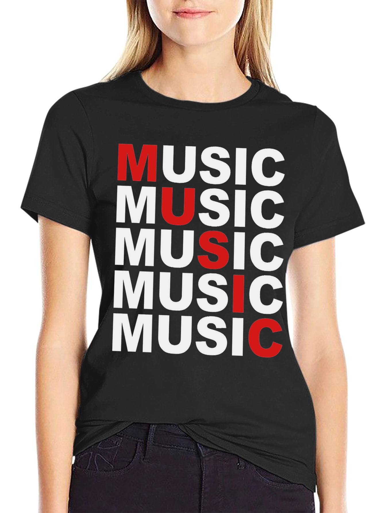 Music Graphic Print T-Shirt