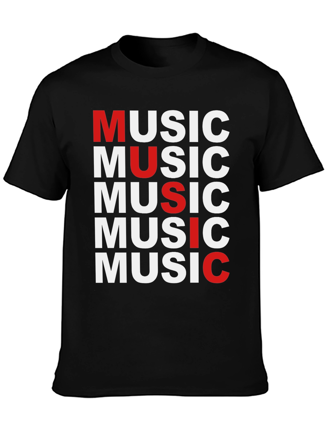 Music Graphic Print T-Shirt