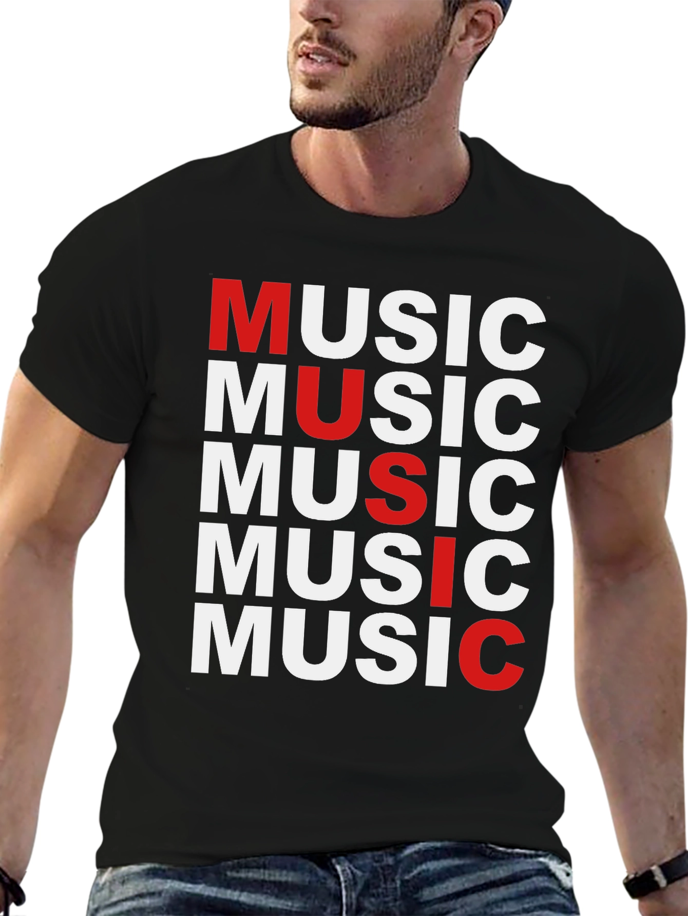 Music Graphic Print T-Shirt
