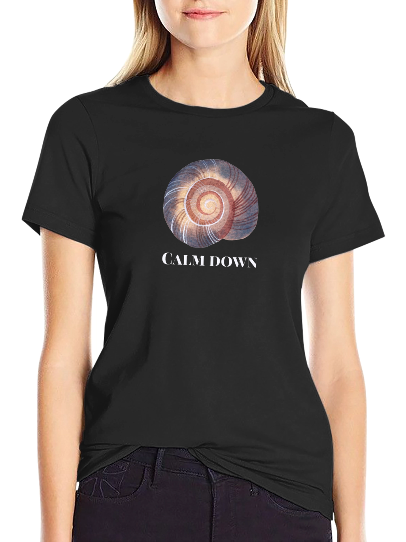 Calm Down Graphic Tee - Relaxed Fit