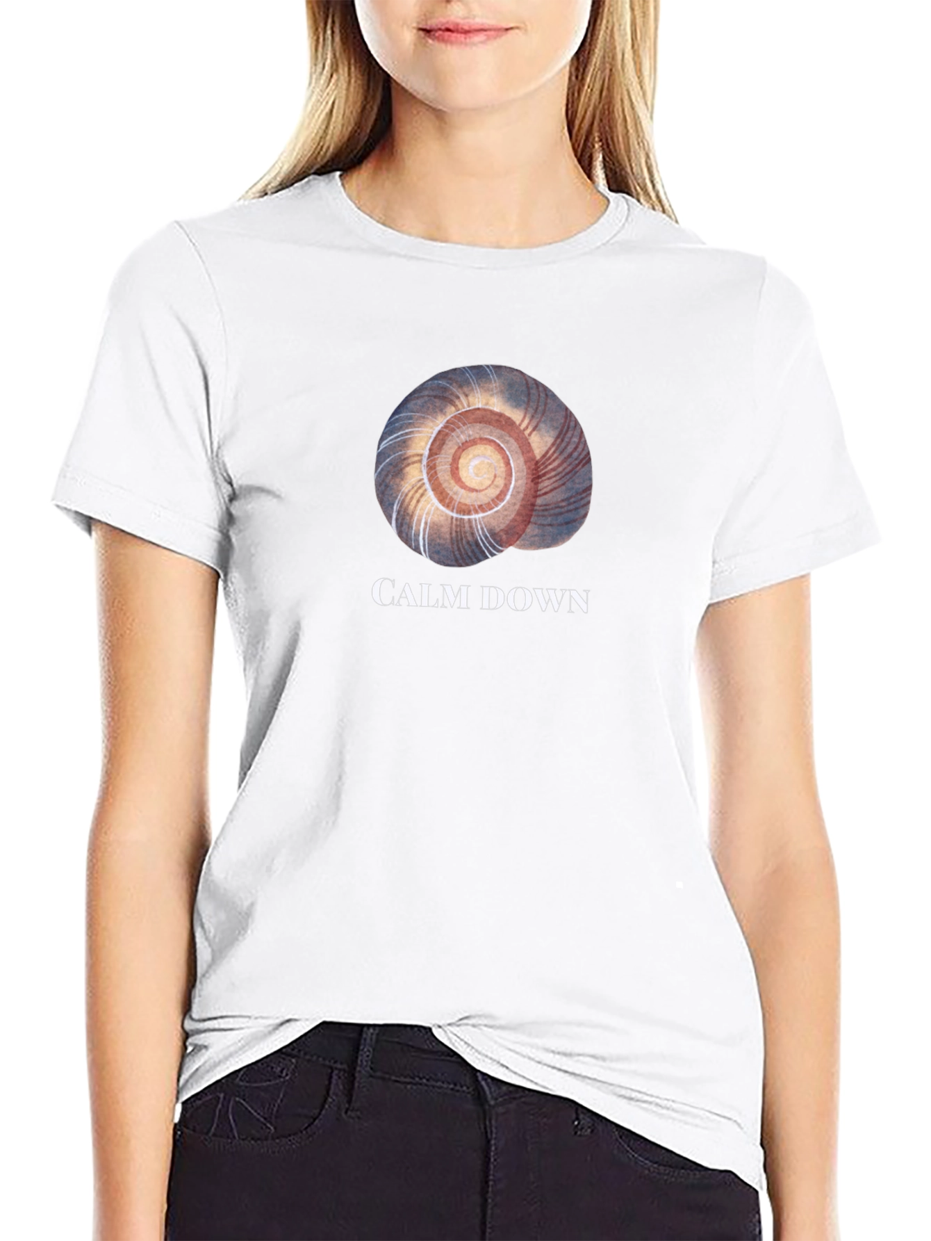 Calm Down Graphic Tee - Relaxed Fit