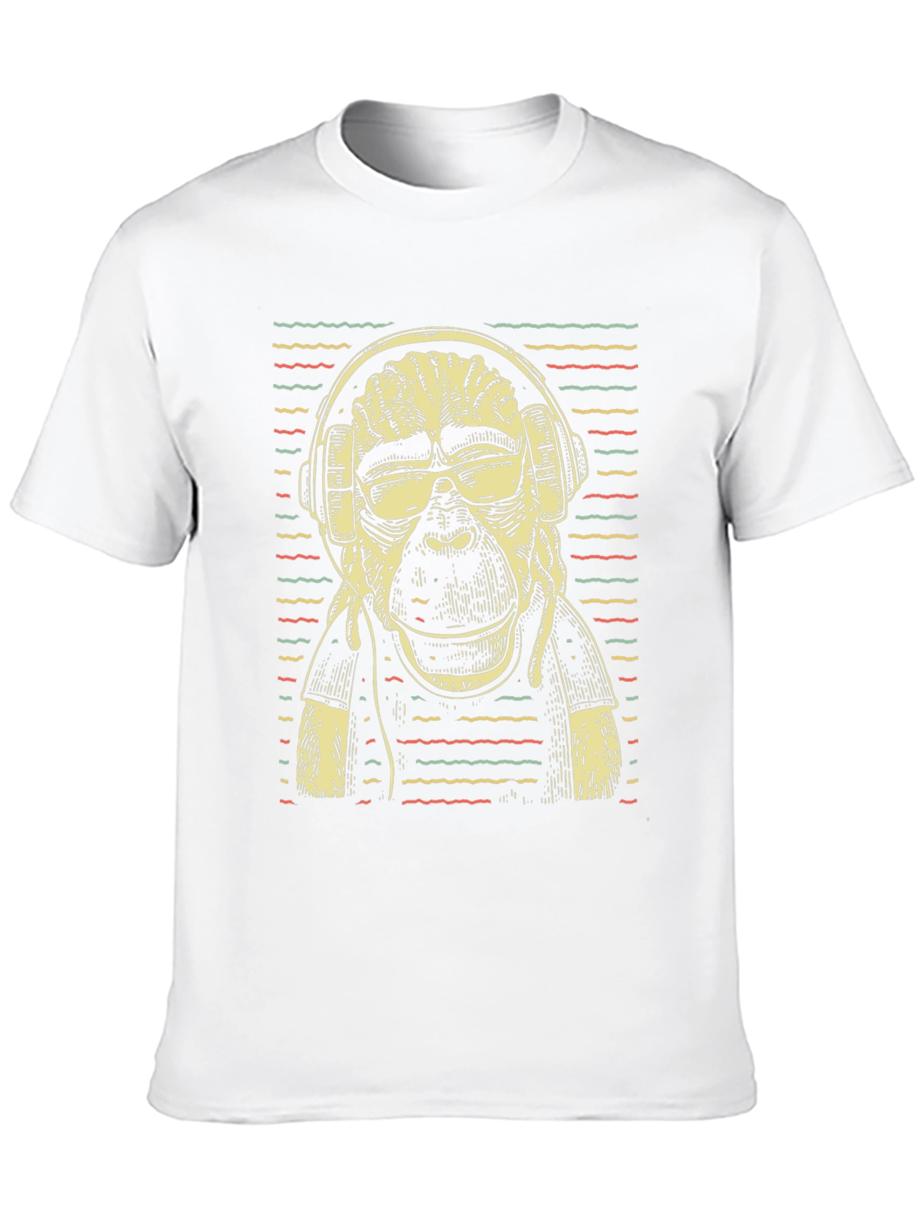 Cool Ape DJ Graphic T-Shirt - Black Cotton Tee