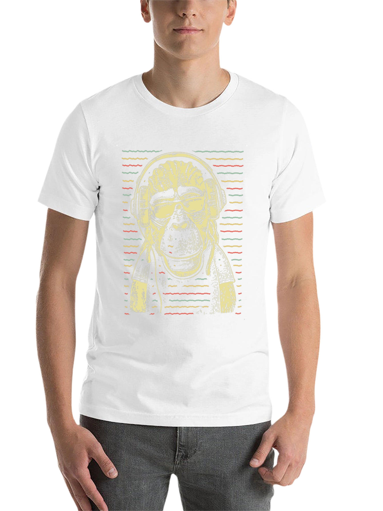 Cool Ape DJ Graphic T-Shirt - Black Cotton Tee