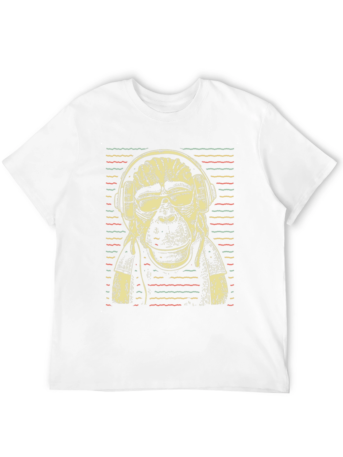 Cool Ape DJ Graphic T-Shirt - Black Cotton Tee