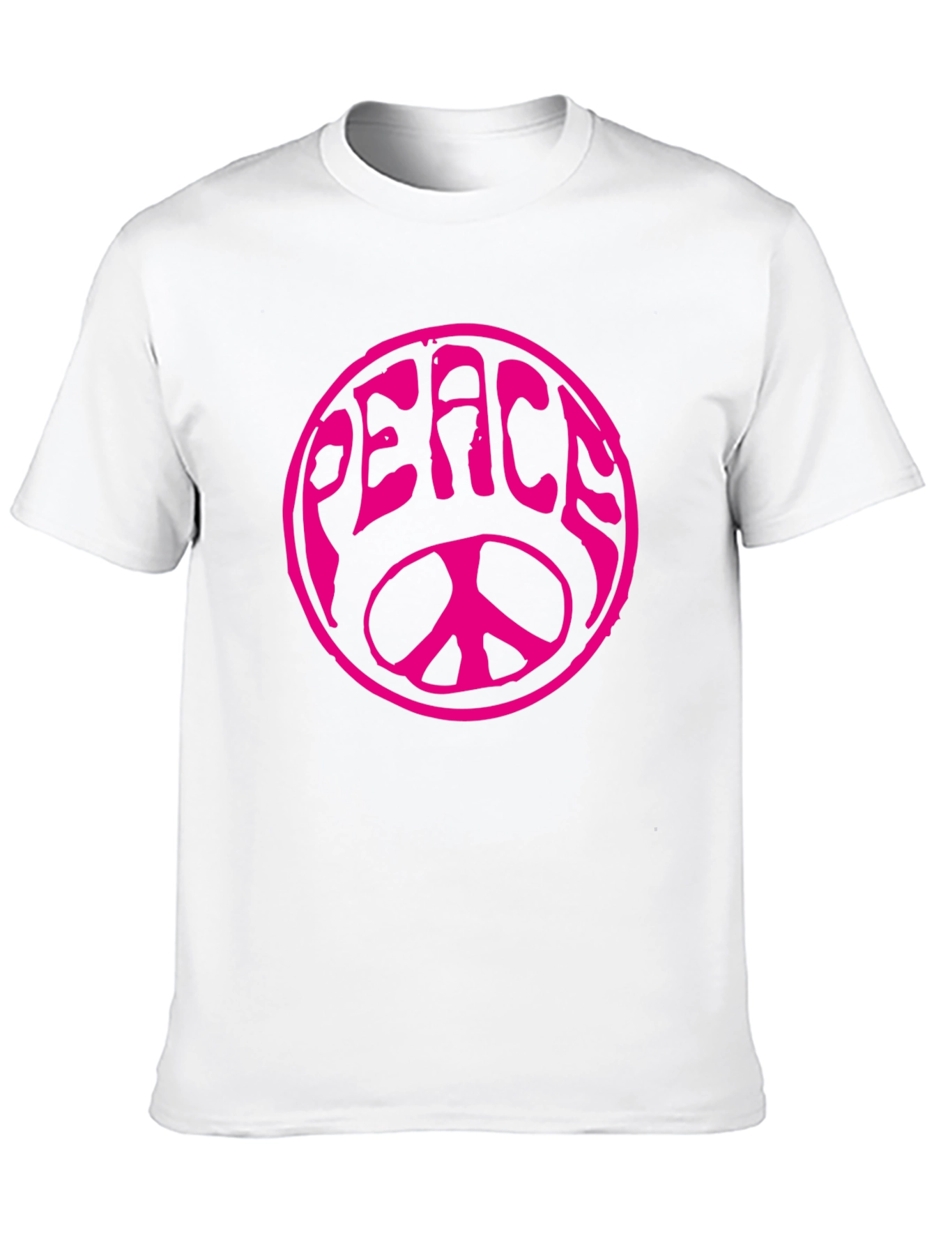 Peace Sign Graphic T-Shirt - Black