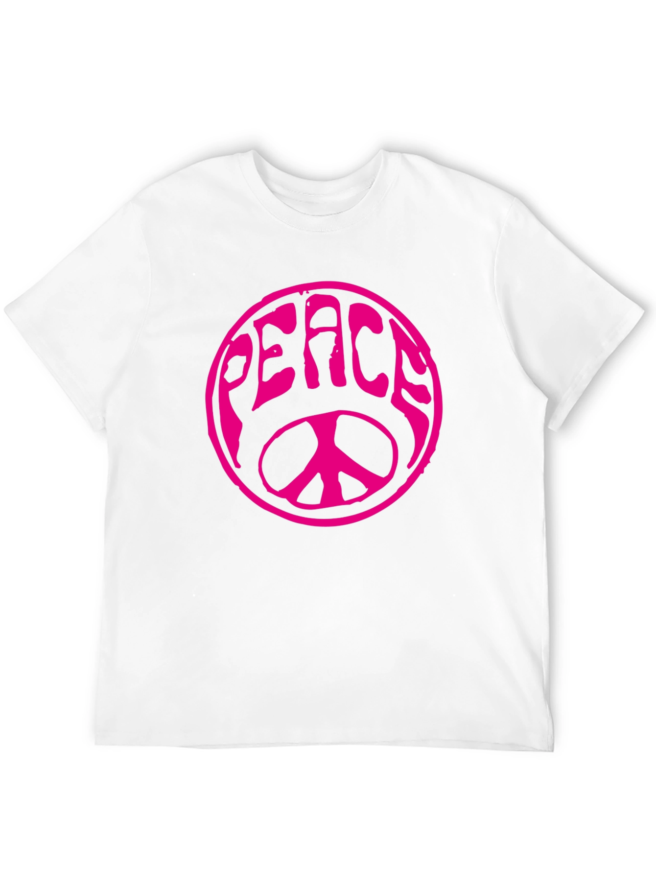Peace Sign Graphic T-Shirt - Black
