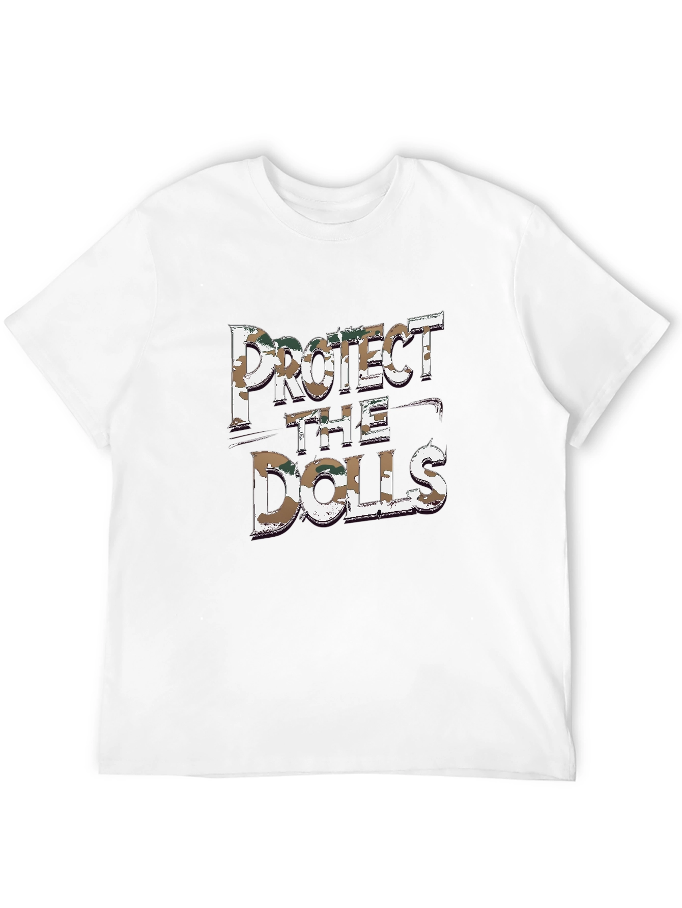 Protect the Dolls Graphic Tee - Black Cotton Blend