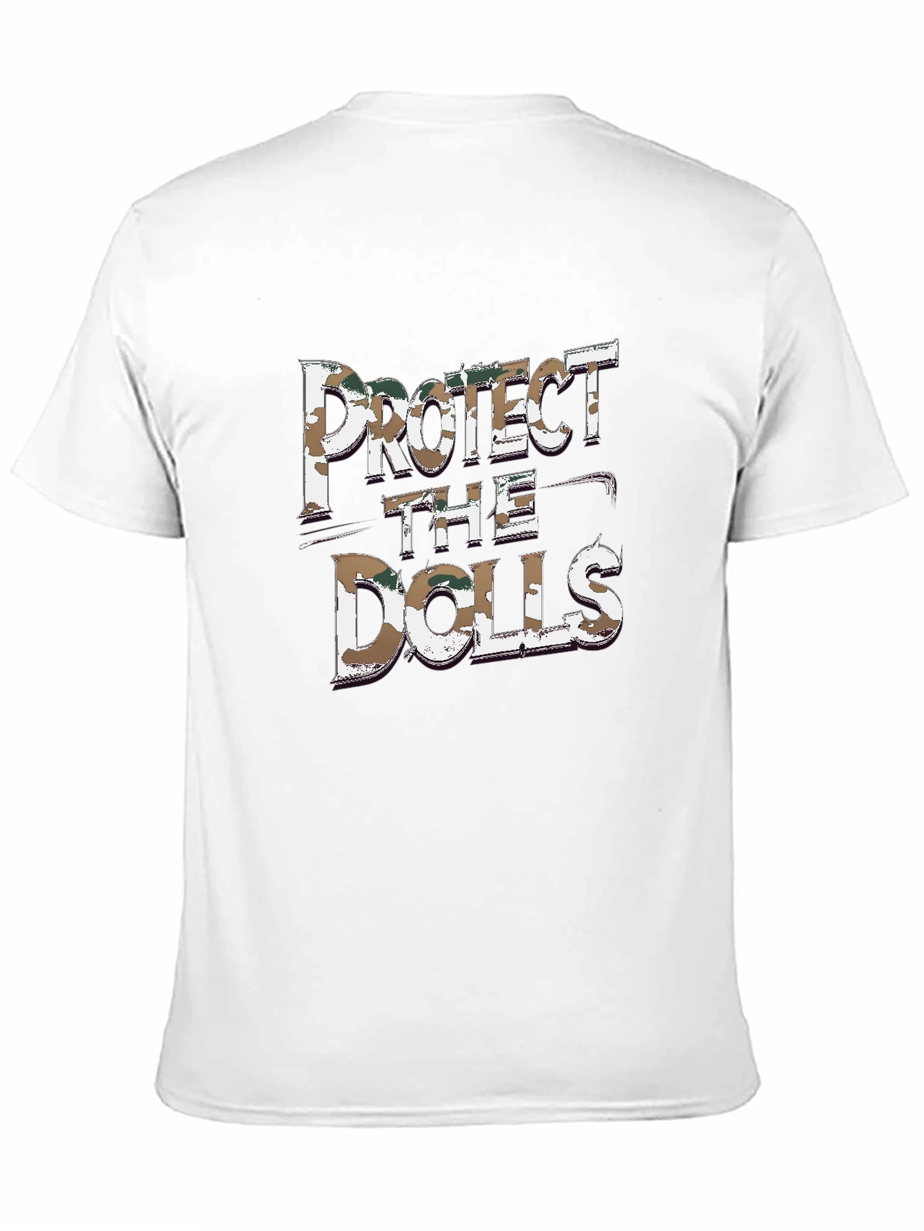 Protect the Dolls Graphic Tee - Black Cotton Blend
