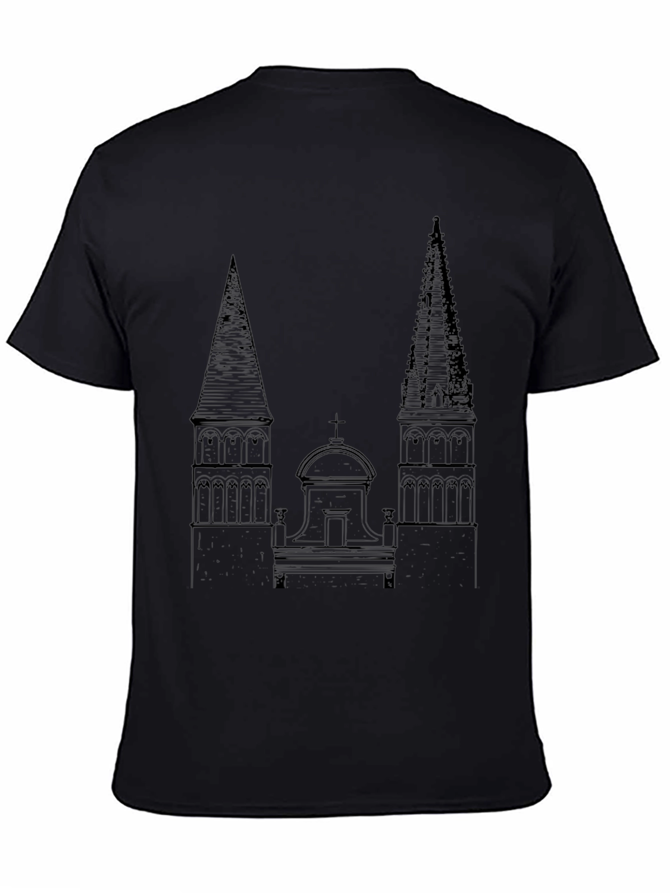 Architectural Sketch Tee - Classic Black