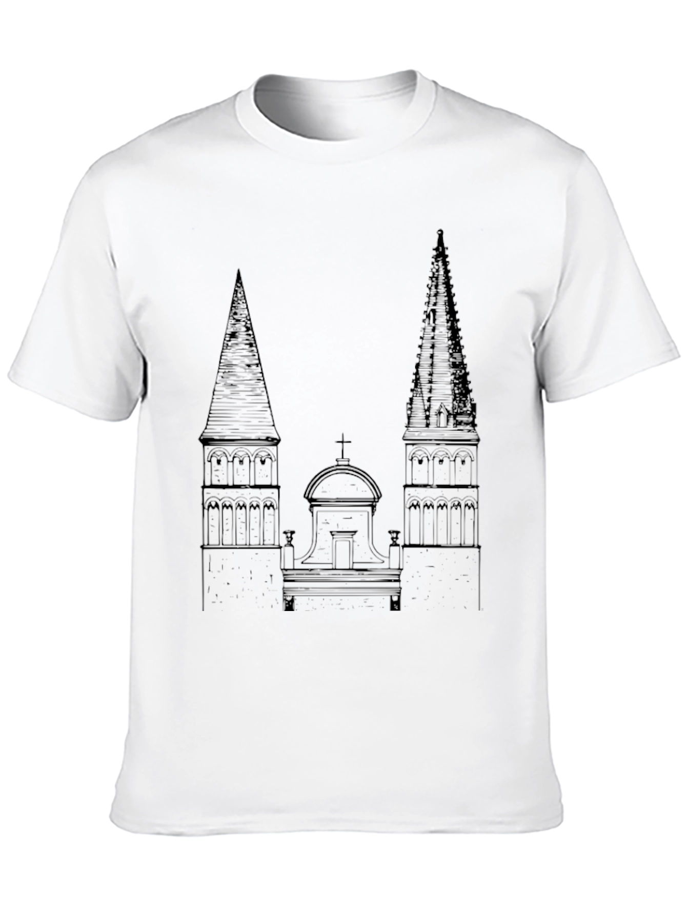 Architectural Sketch Tee - Classic Black