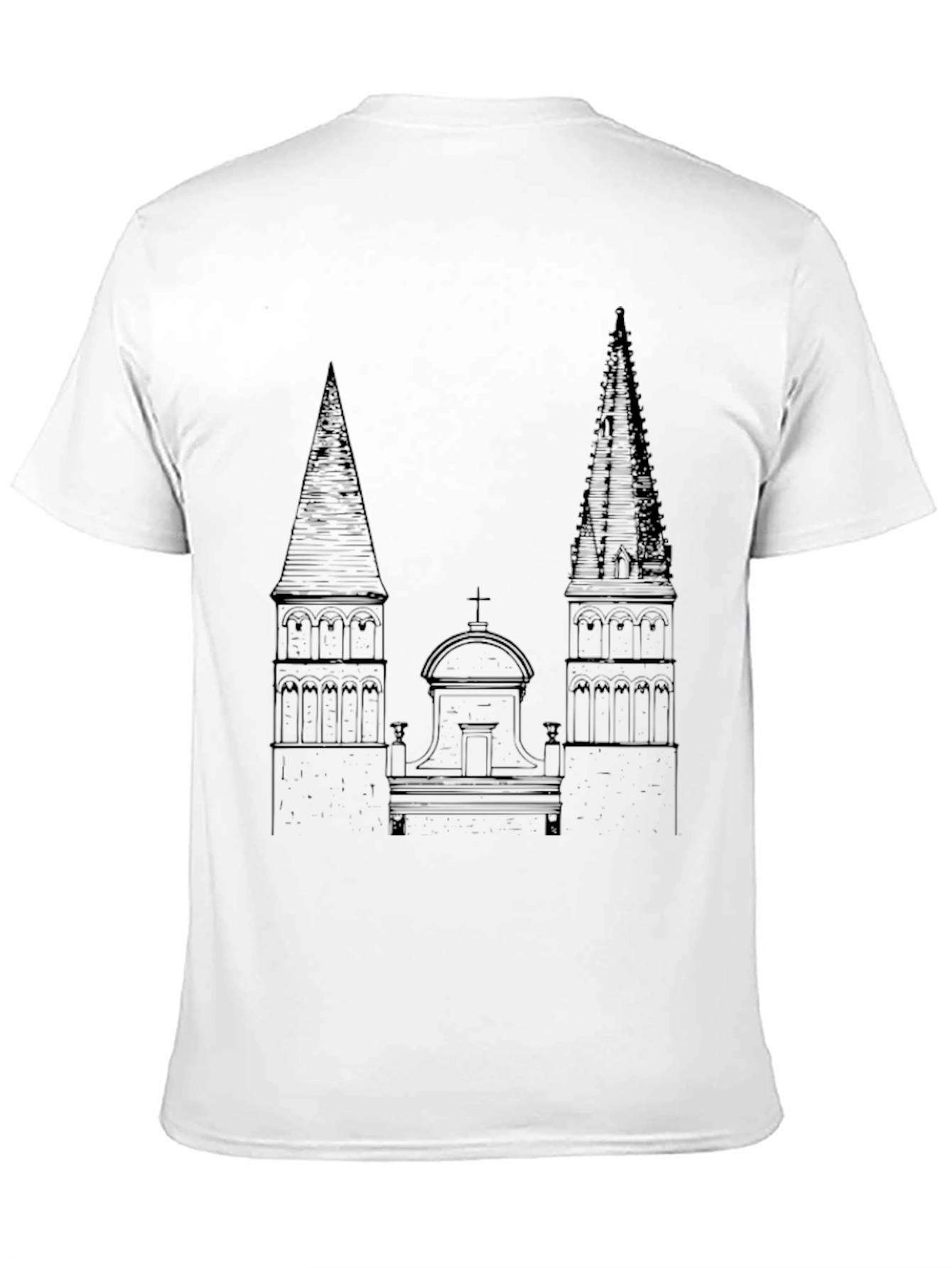 Architectural Sketch Tee - Classic Black