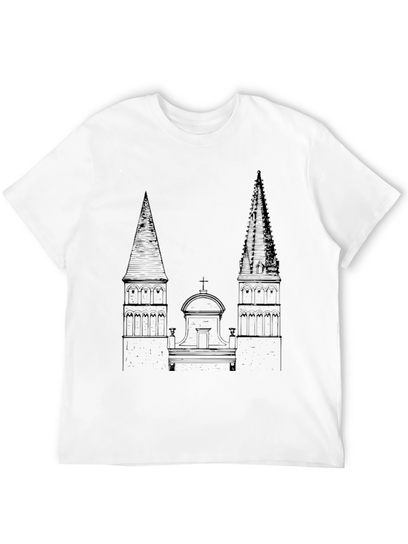 Architectural Sketch Tee - Classic Black