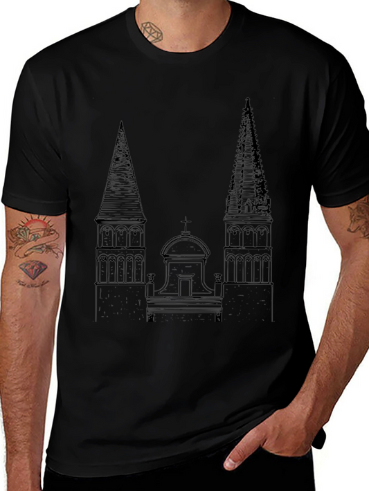 Architectural Sketch Tee - Classic Black