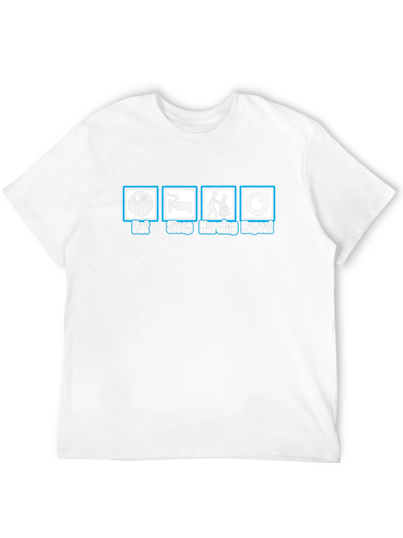 Eat Sleep Nursing Repeat Graphic Tee