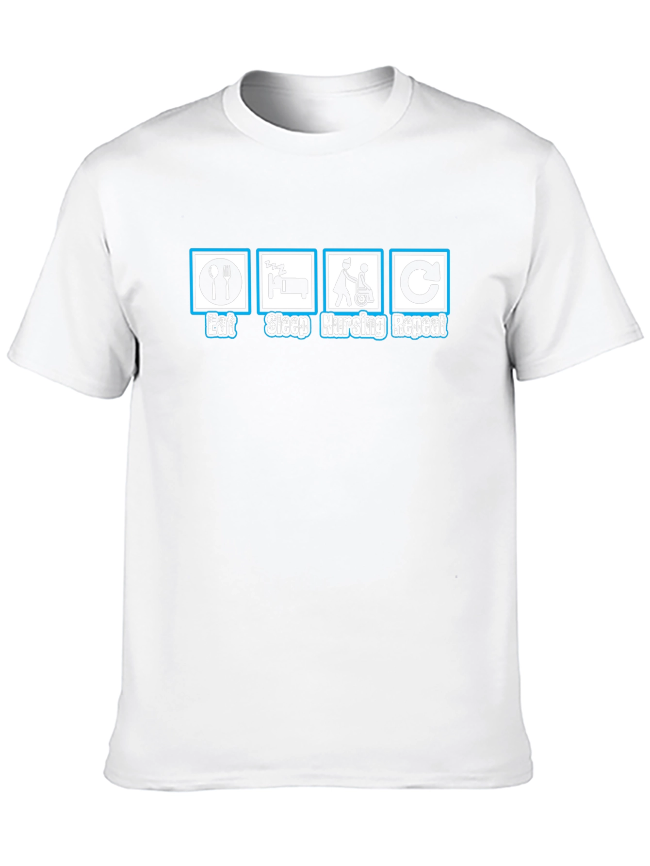 Eat Sleep Nursing Repeat Graphic Tee