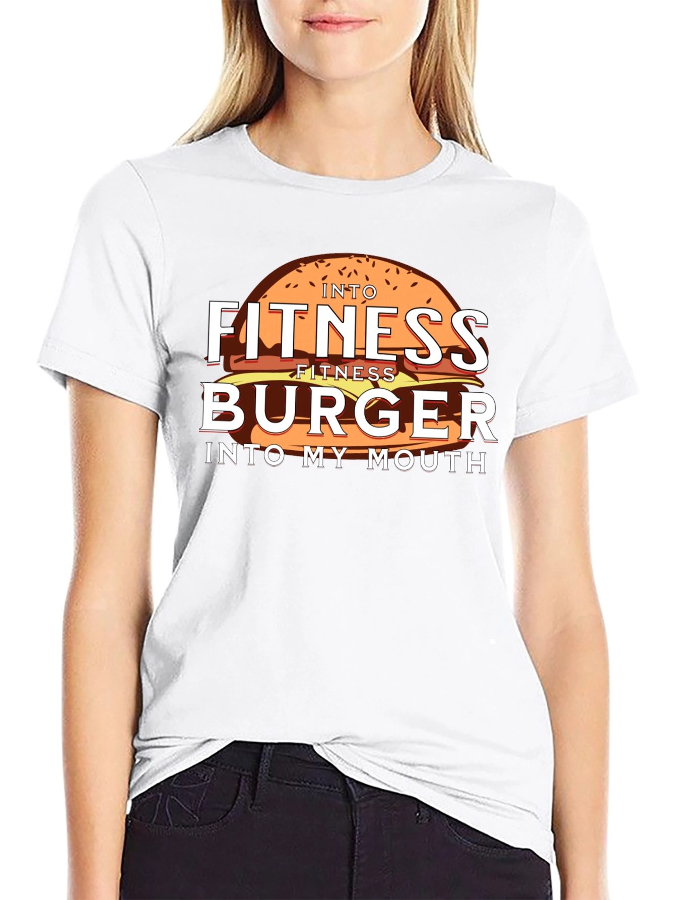 Fitness Burger Graphic Tee - Black