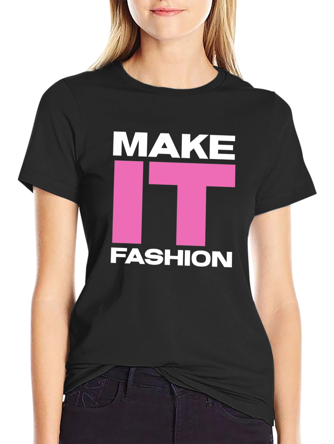 Make It Fashion Black T-Shirt