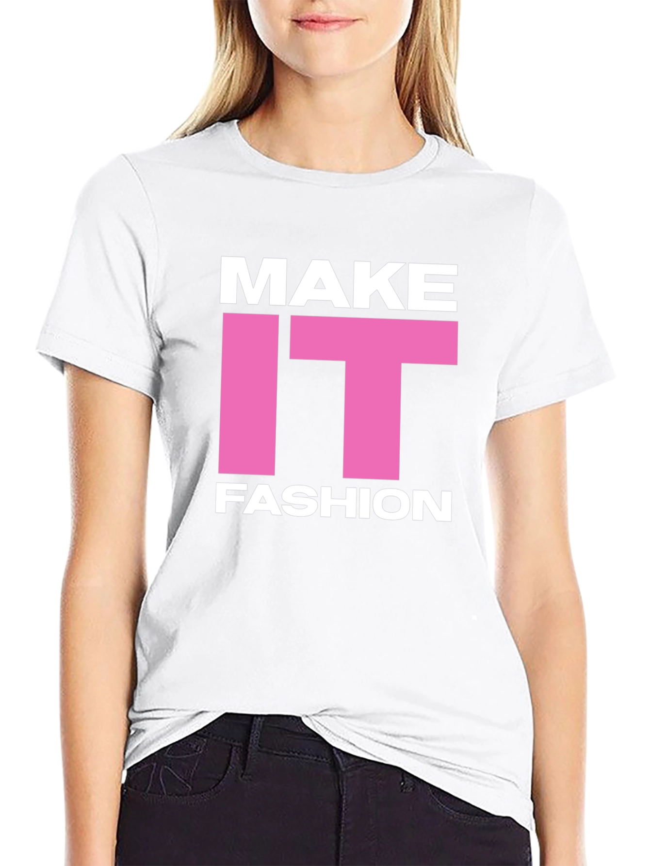 Make It Fashion Black T-Shirt