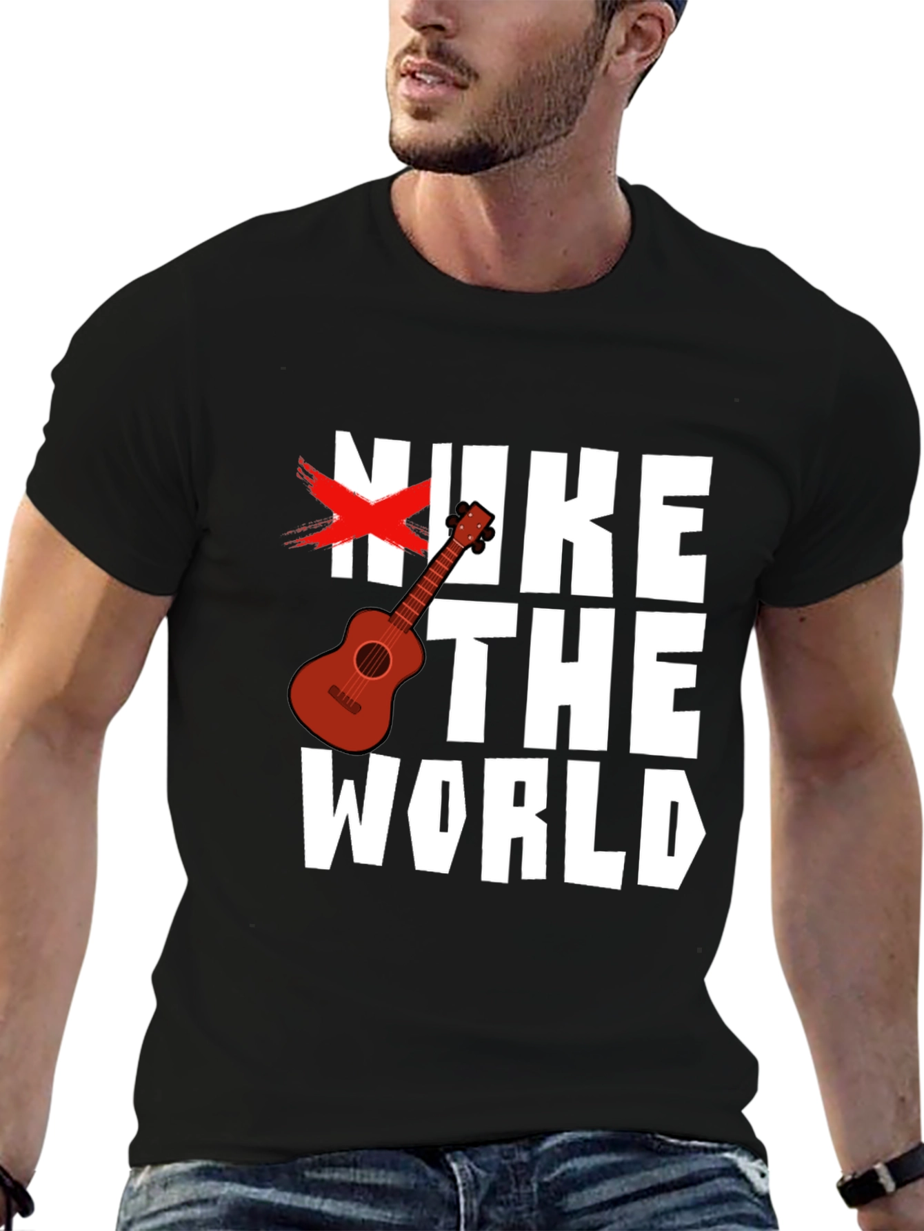 Nuke The World Graphic Tee - Anti-War Shirt