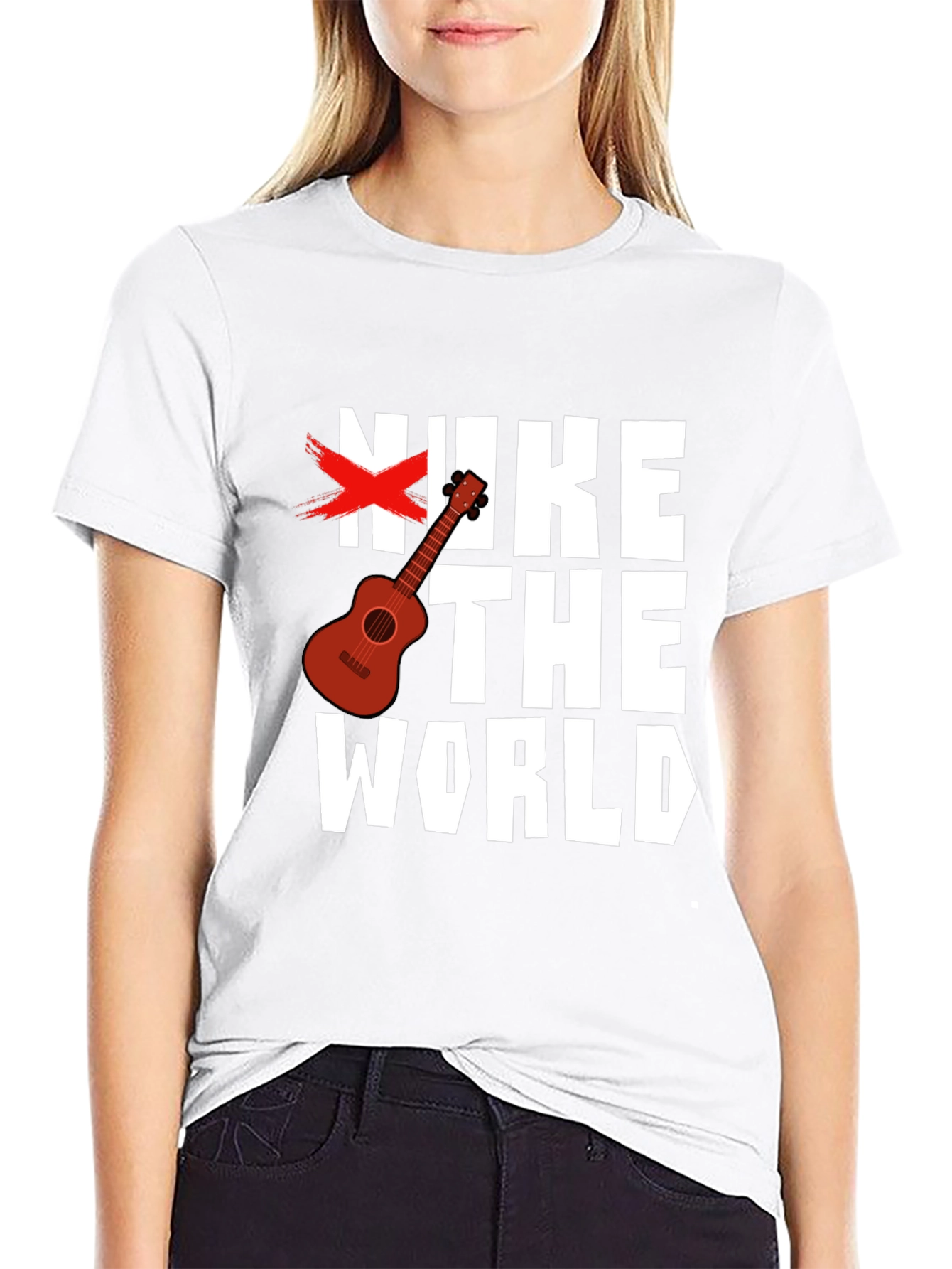 Nuke The World Graphic Tee - Anti-War Shirt