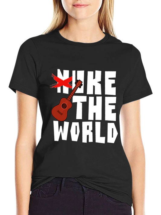 Nuke The World Graphic Tee - Anti-War Shirt