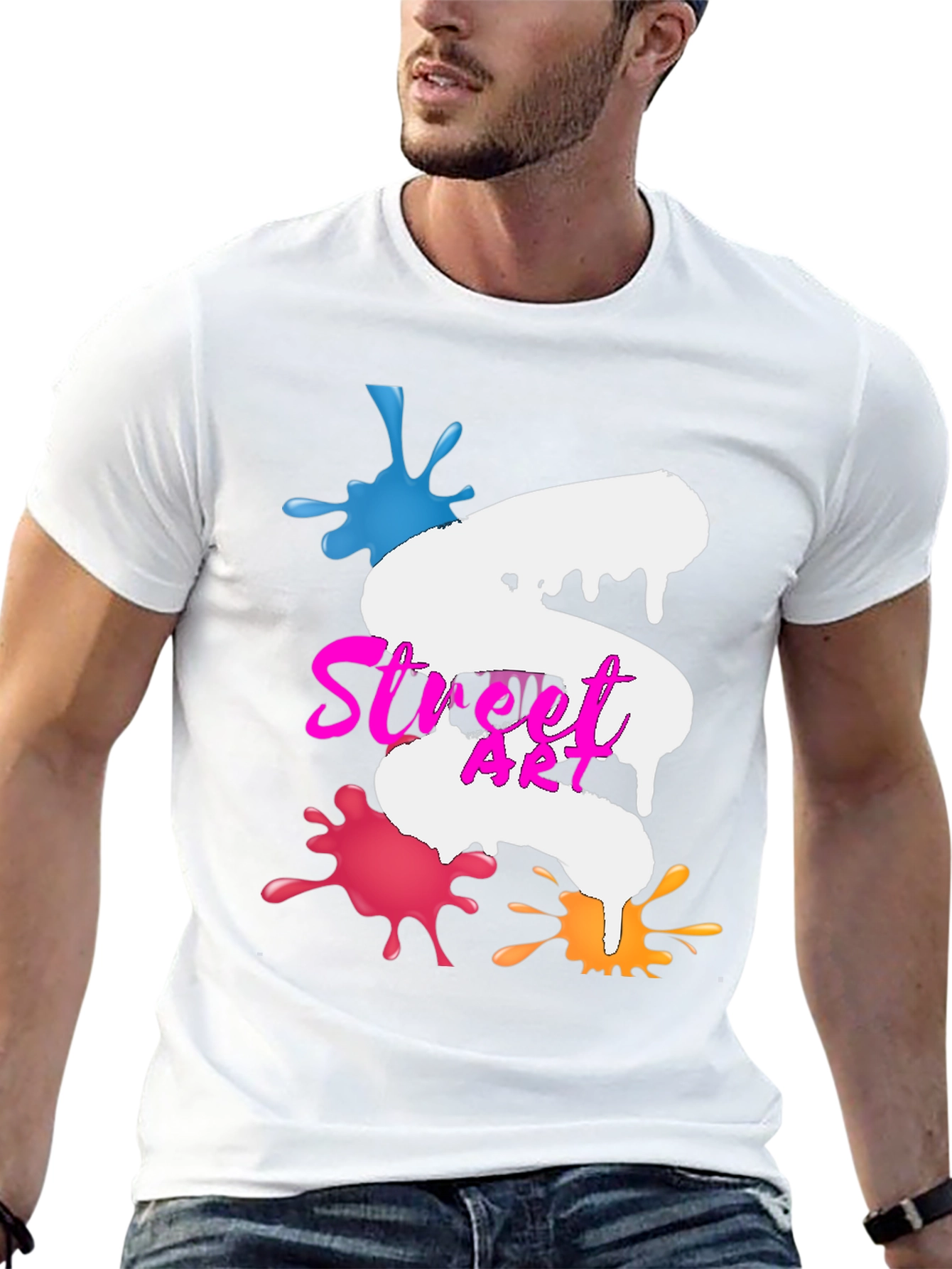 Street Art Graphic Tee - Black