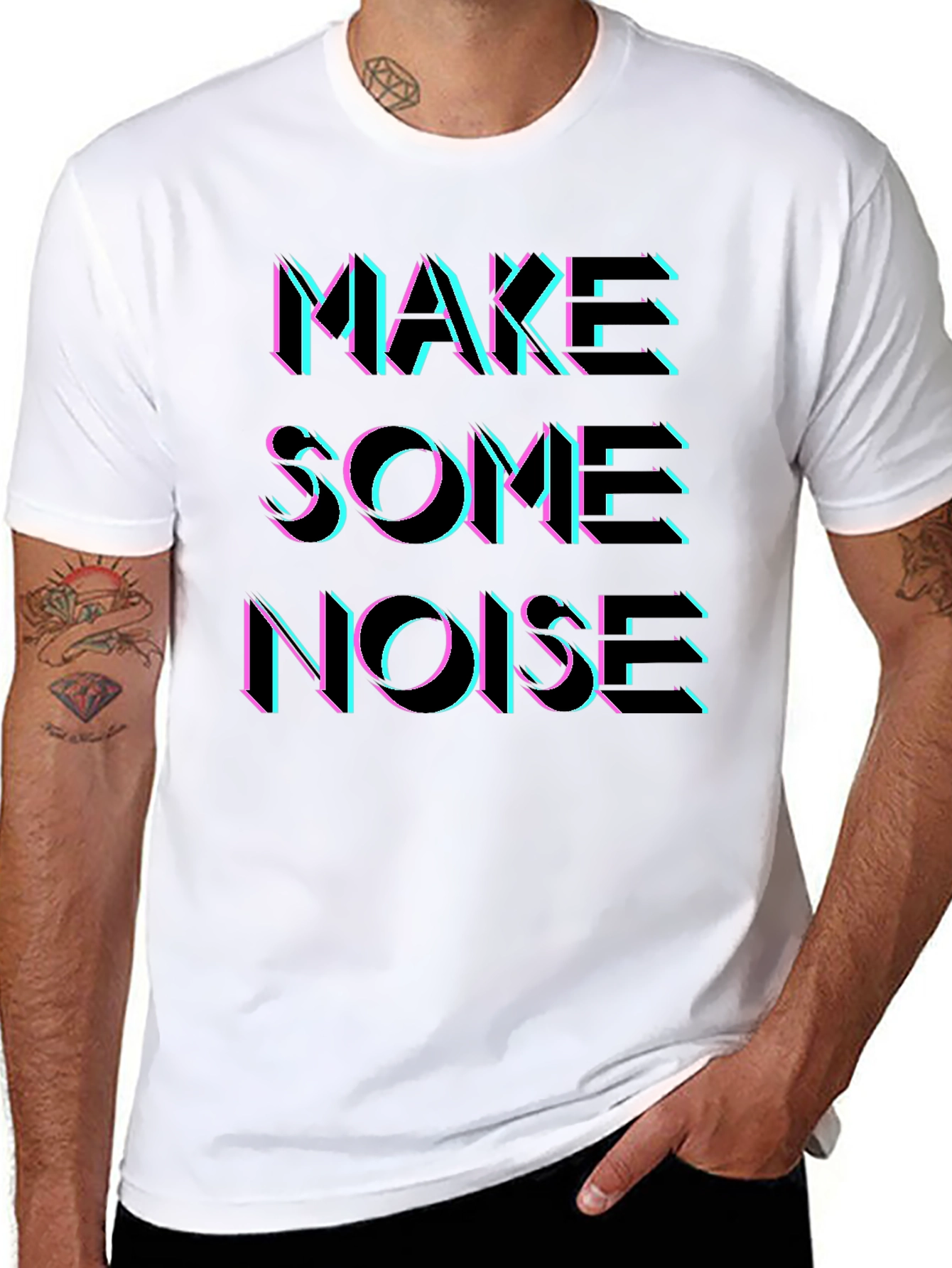 Retro Make Some Noise Graphic Tee